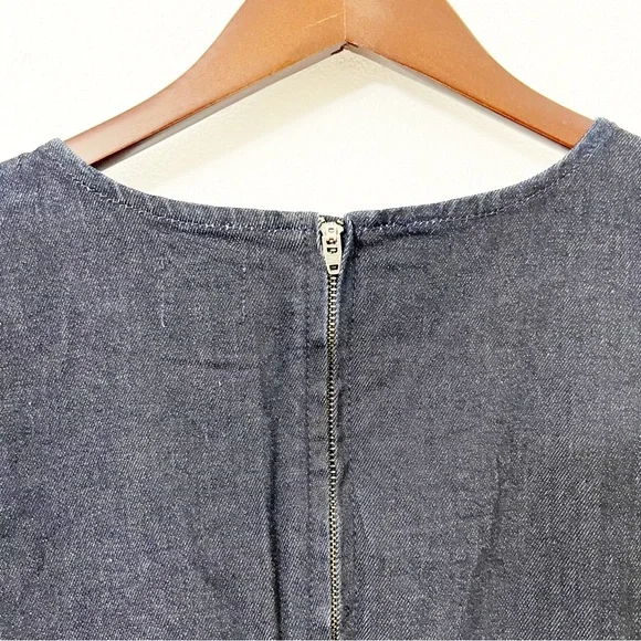 J.Crew Denim Dark Wash Sleeveless Sheath Dress – Size 16 - Picture 6 of 9